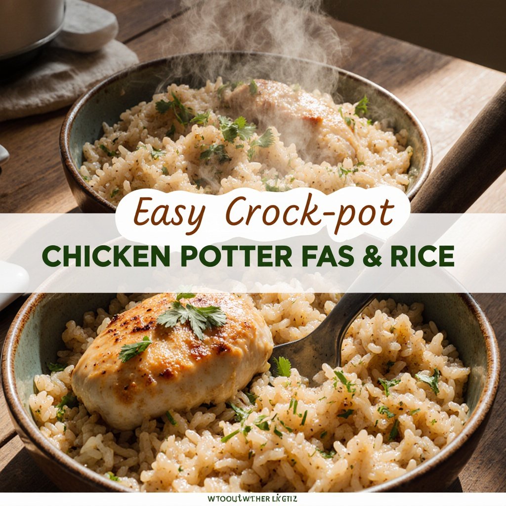 Easy Crock Pot Chicken and Rice