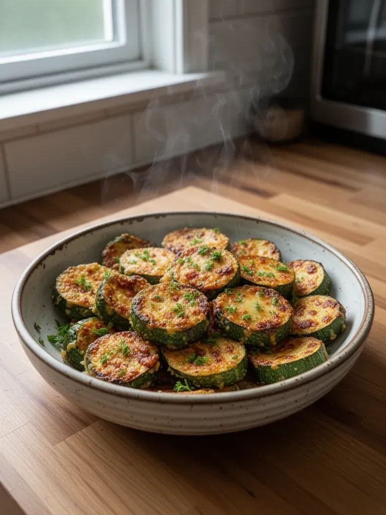 Crispy Cheesy Air Fryer Zucchini