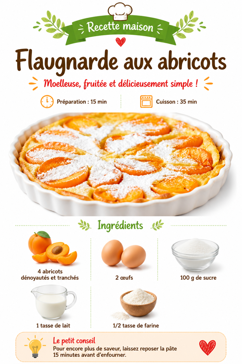 Flaugnarde aux abricots