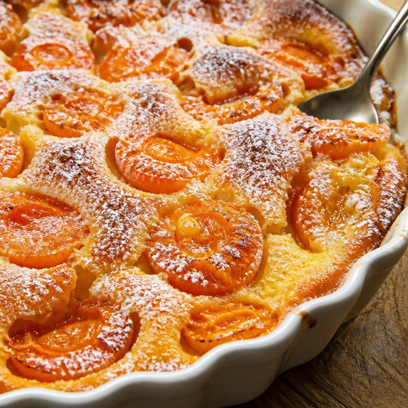 Flaugnarde aux abricots
