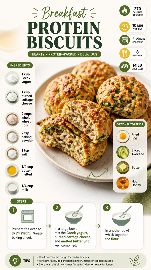 Breakfast Protein Biscuits