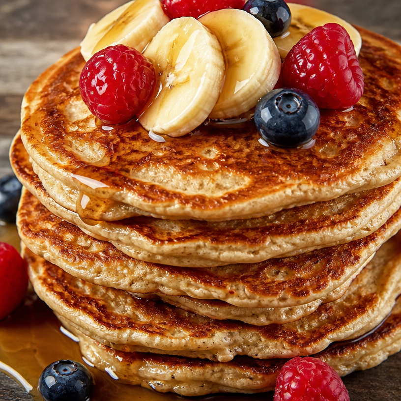 High Protein Oatmeal Pancakes Recipe