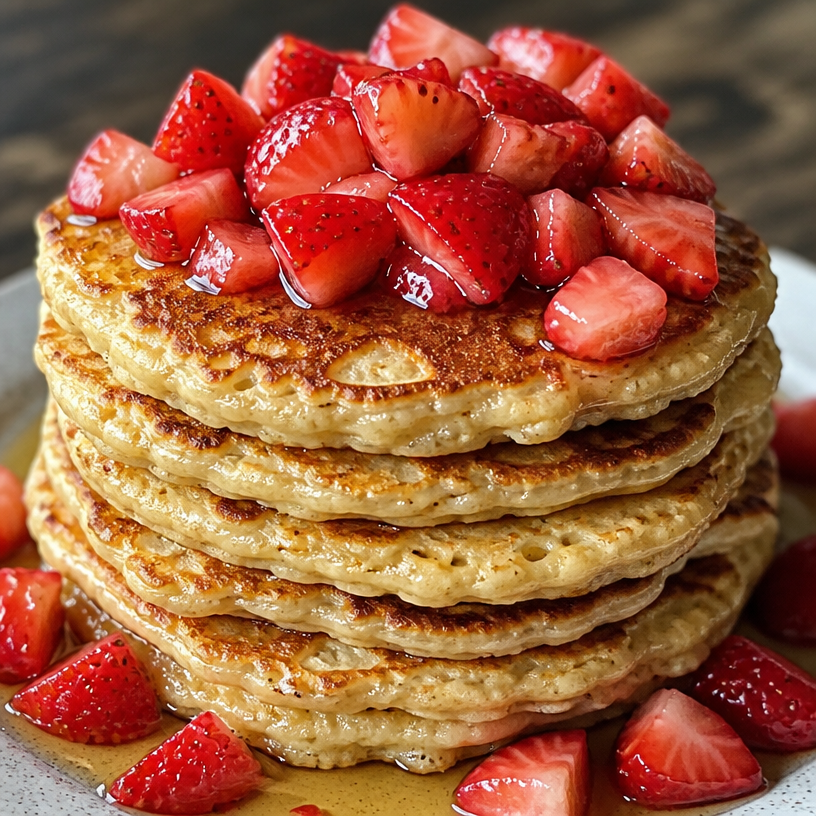 Cottage Cheese Oat Pancakes
