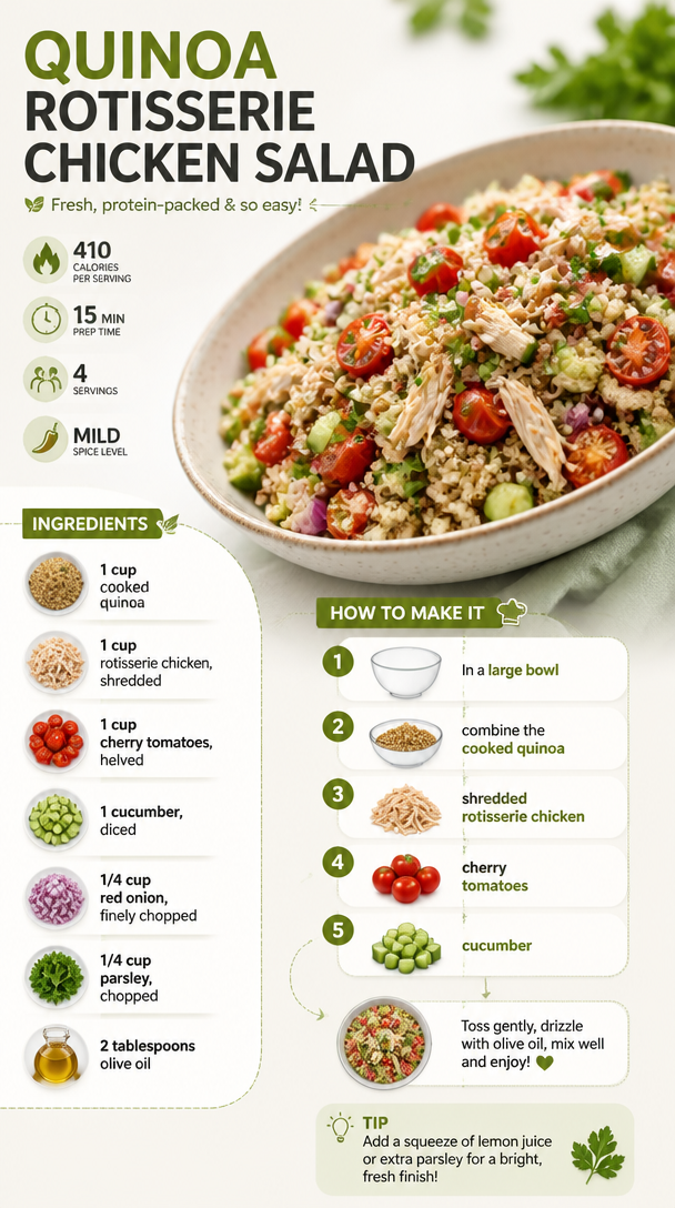 Quinoa Rotisserie Chicken Salad