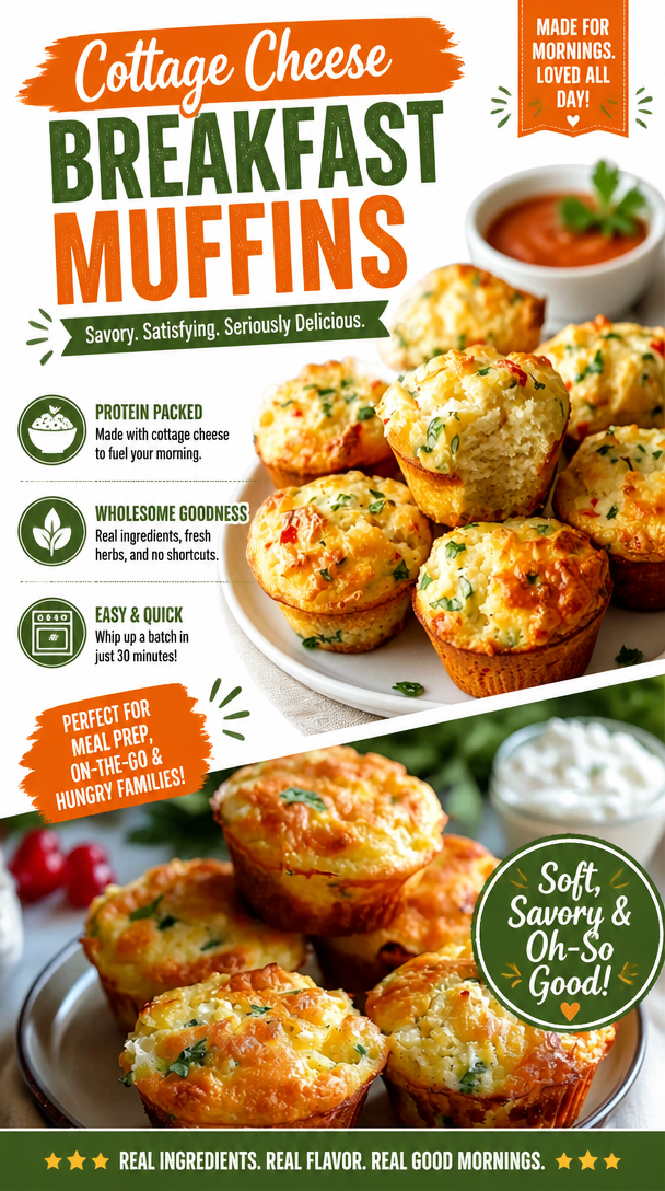 Cottage Cheese Breakfast Muffins