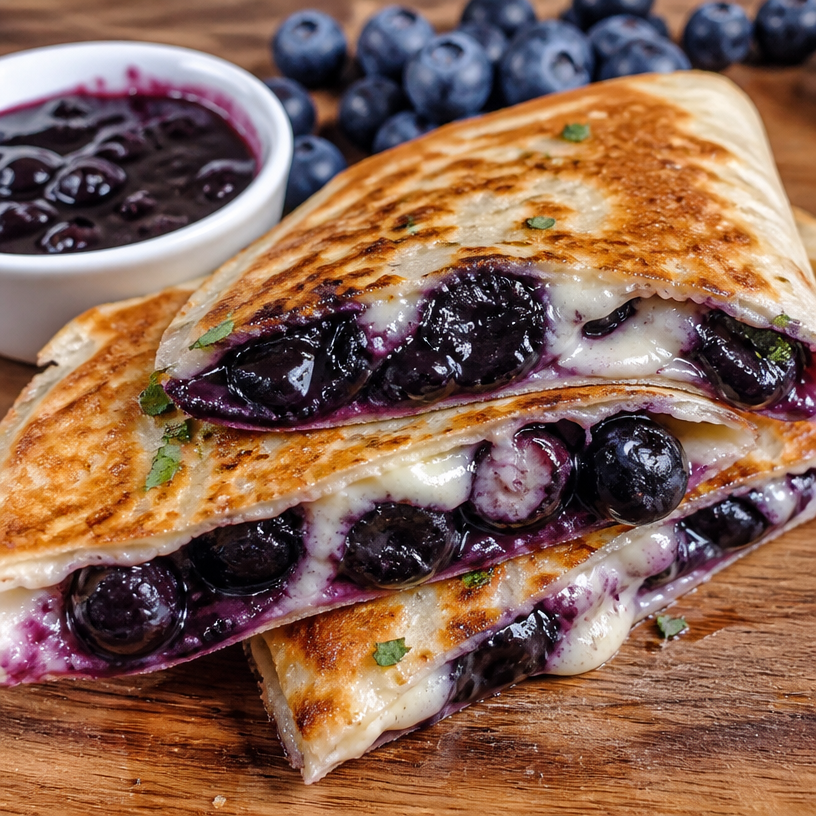 Blueberry Breakfast Quesadilla