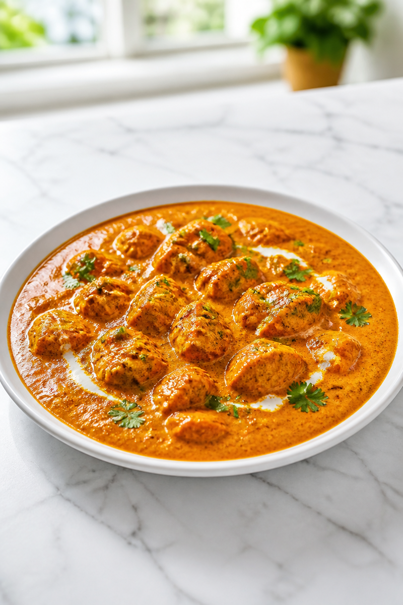 Authentic Chicken Masala with Creamy Tomato Sauce