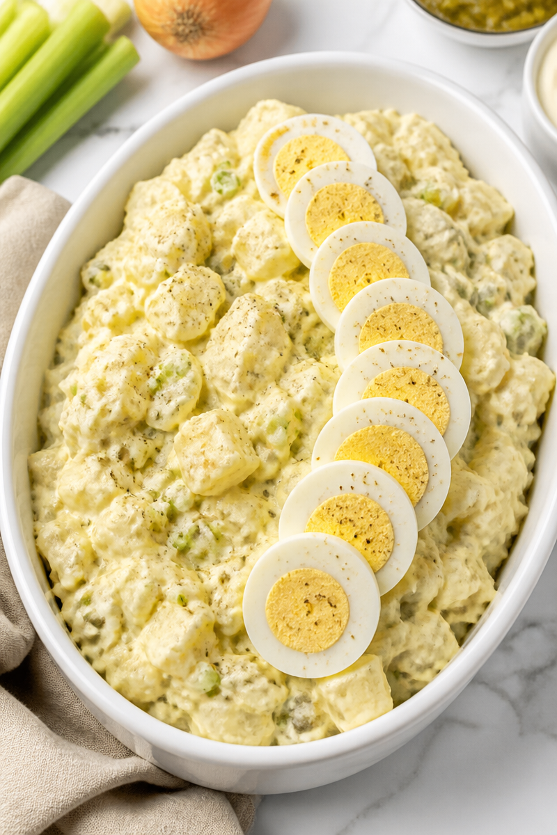 Classic Hellmans Potato Salad with Sweet Pickle Relish