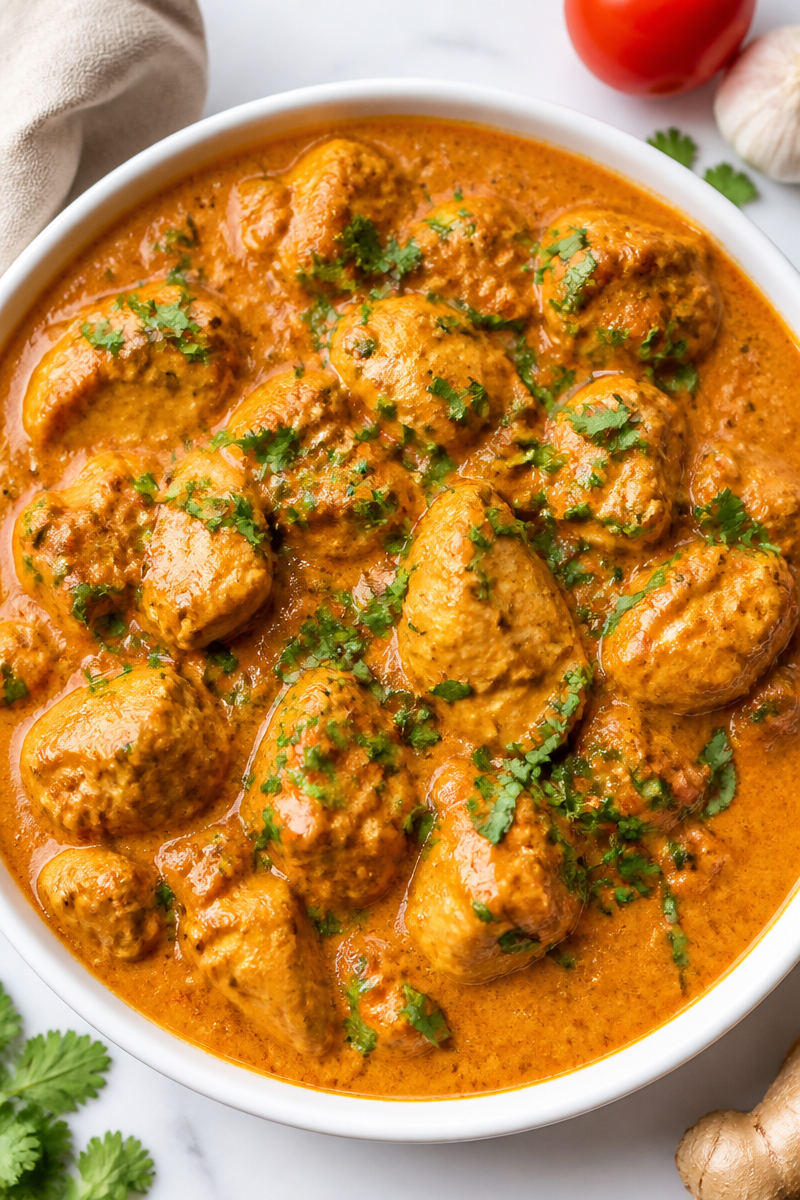 Authentic Chicken Masala with Creamy Tomato Sauce