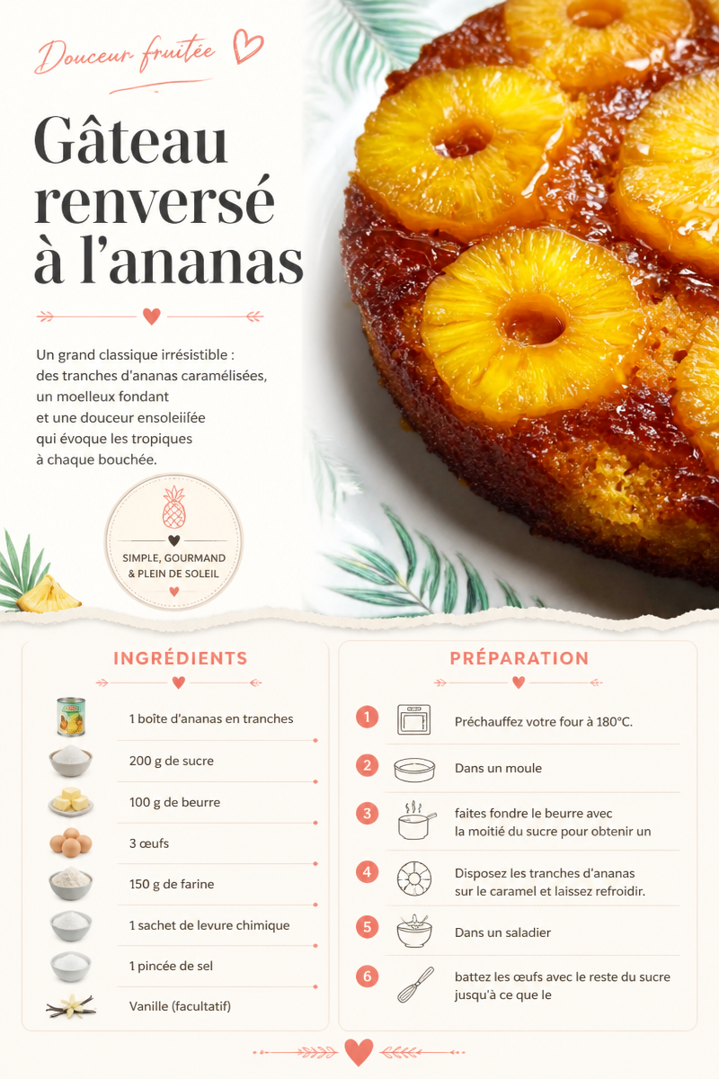 Upside-down pineapple cake