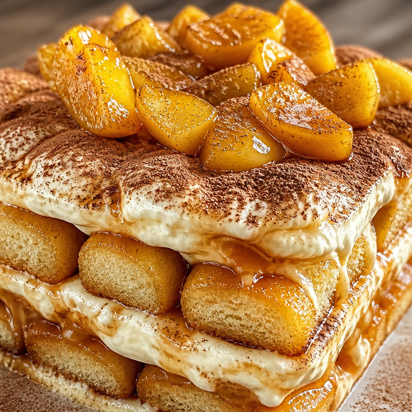 Tiramisu Caramel and Roasted Apples