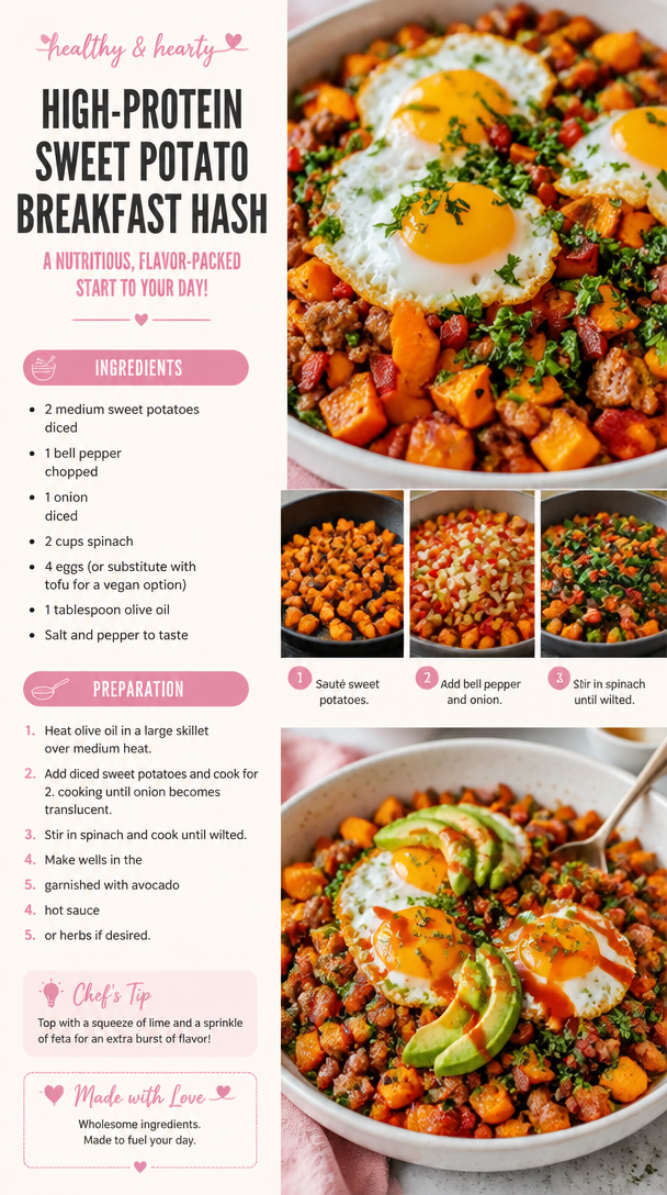 High-Protein Sweet Potato Breakfast Hash