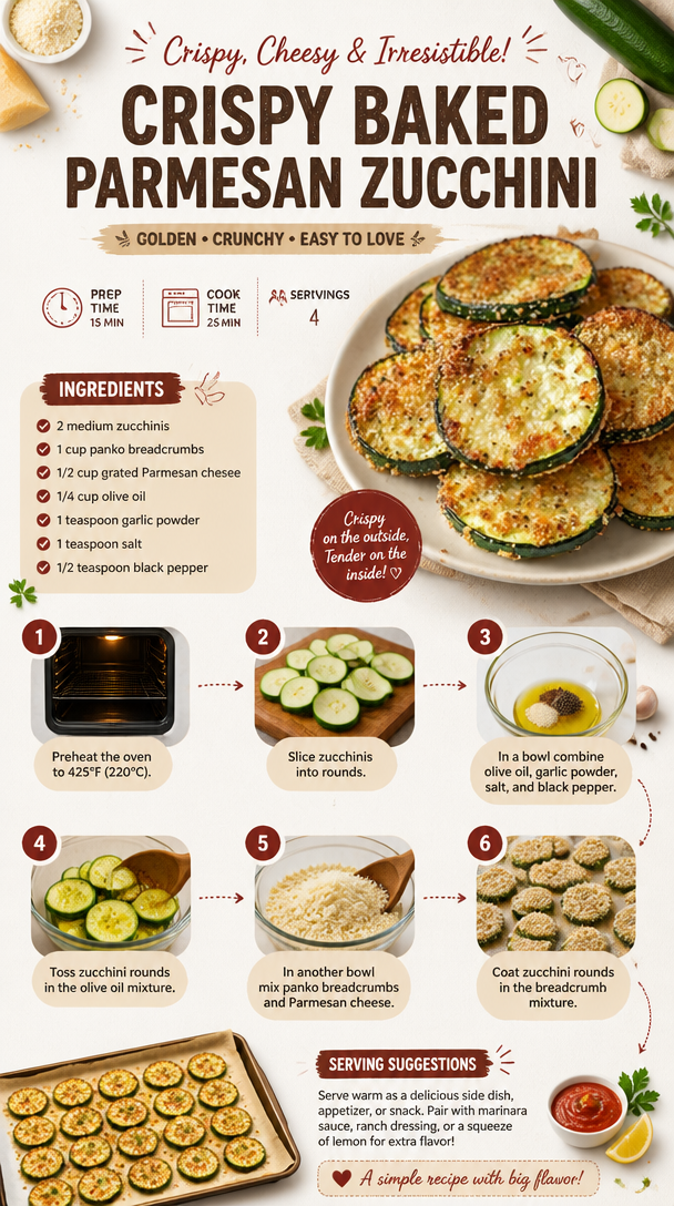 Crispy Baked Parmesan Zucchini
