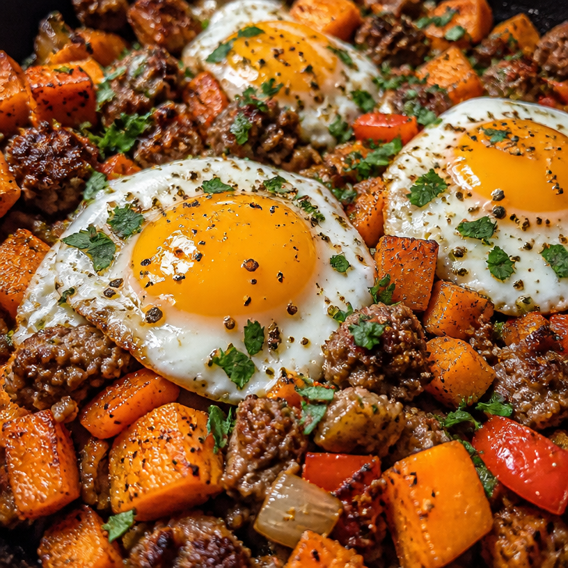 High-Protein Sweet Potato Breakfast Hash