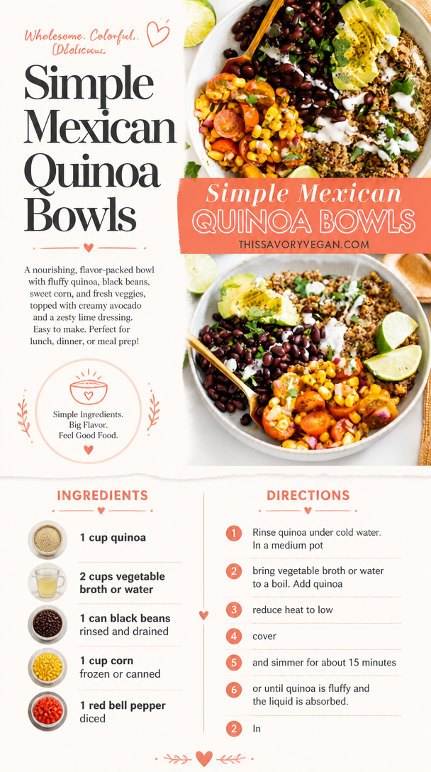 Simple Mexican Quinoa Bowls