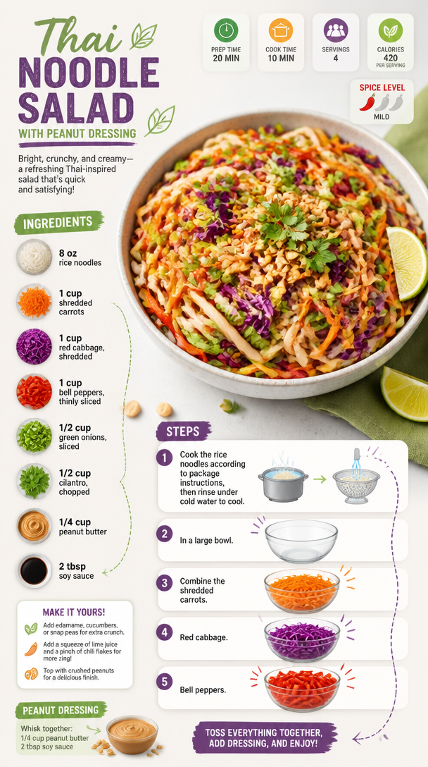 Thai Noodle Salad with Peanut Dressing