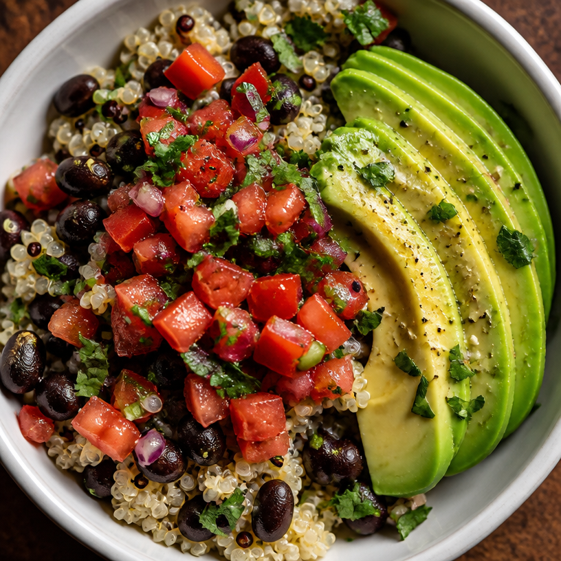 Black Bean Quinoa Bowl