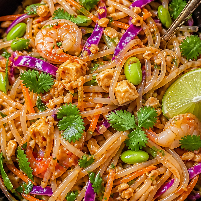 Thai Noodle Salad with Peanut Dressing