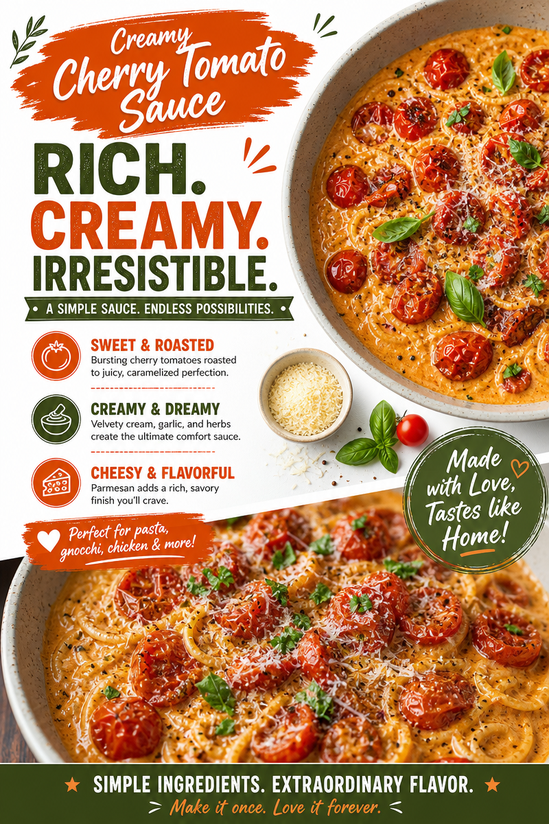 Creamy Cherry Tomato Sauce: Easy Weeknight Pasta cherry tomato sauce Creamy Cherry Tomato Sauce: Easy Weeknight Pasta