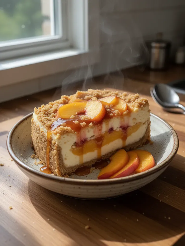 Peach Cheesecake