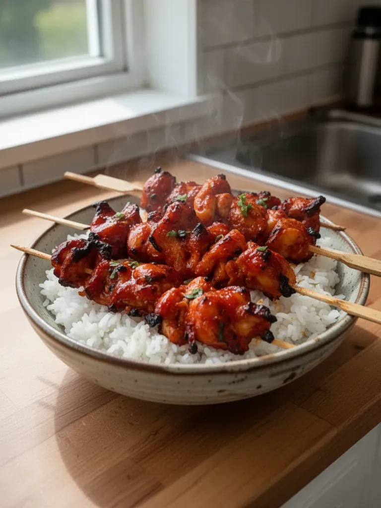 Korean Chicken Skewers