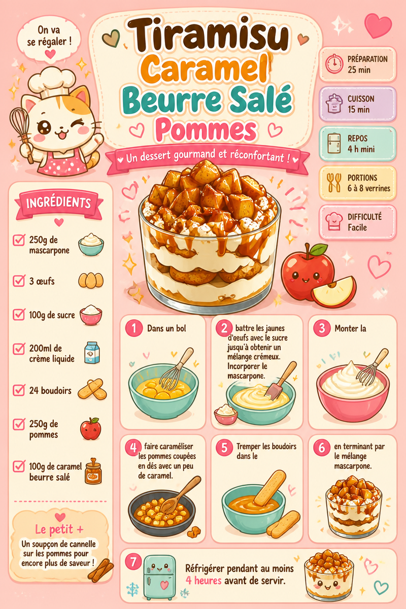 Tiramisu Caramel Beurre Salé Pommes