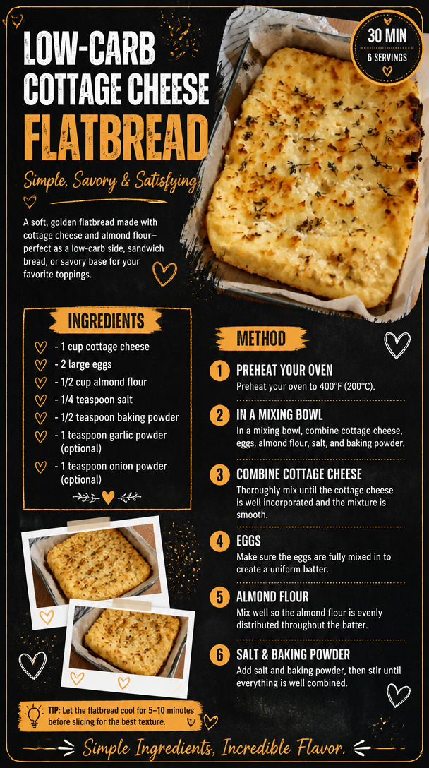 Low-Carb Cottage Cheese Flatbread