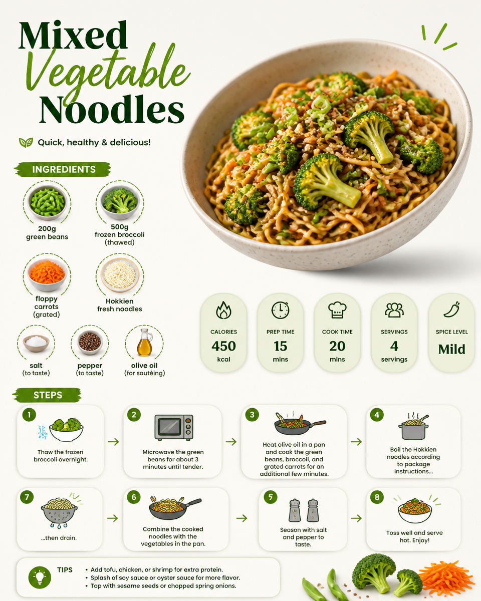 Mixed Vegetable Noodles