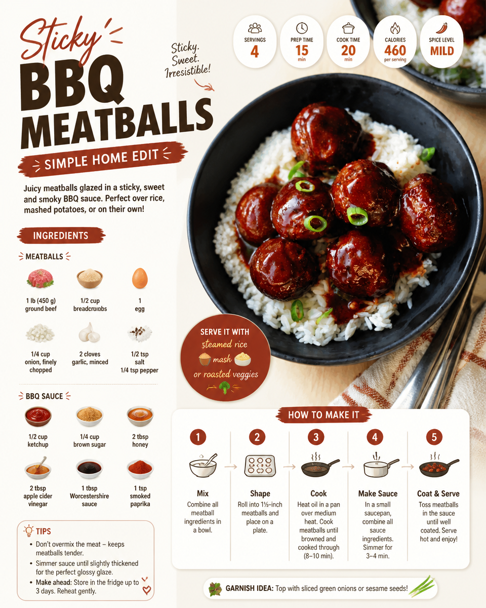 Sticky BBQ Meatballs Recipe – Simple Home Edit