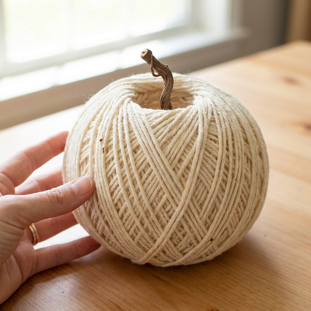 DIY Yarn Pumpkins with Balloons 6 DIY Yarn Pumpkins with Balloons: Easy Balloon-Wrapped Pumpkin Craft