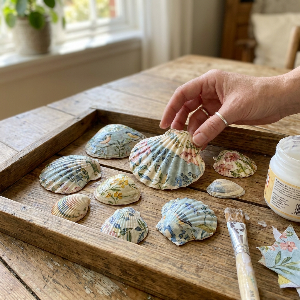Seashell Decoupage: Creative Techniques for Shell Crafts