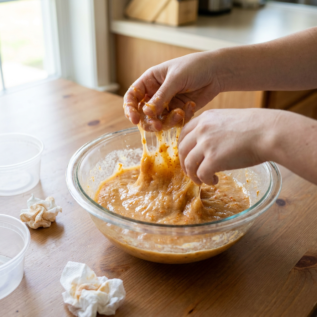 DIY Pumpkin Slime with Real Pumpkin Guts 6 DIY Pumpkin Slime with Real Pumpkin Guts