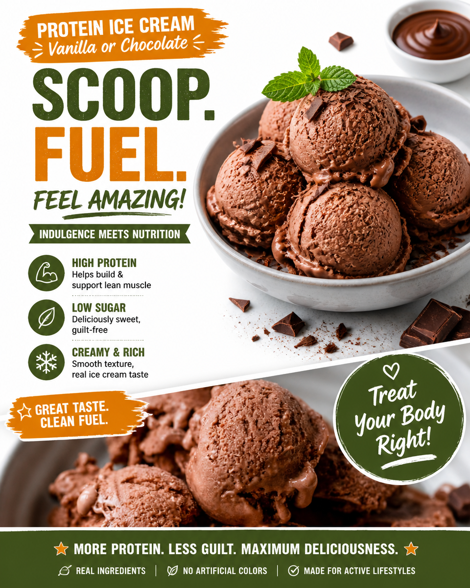 Protein Ice Cream Vanilla or Chocolate