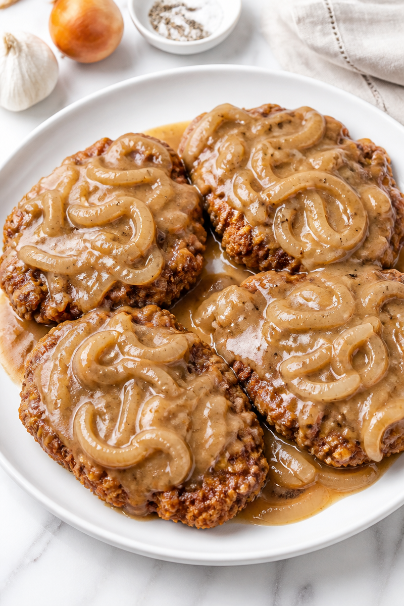 Classic Southern Chicken Fried Steak with Onion Gravy