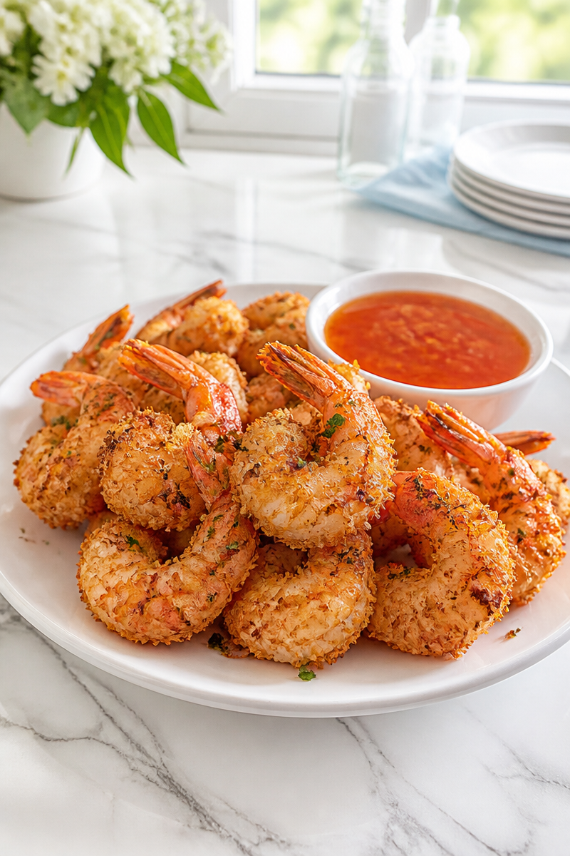 Crispy Coconut Shrimp with Sweet Chili Dipping Sauce