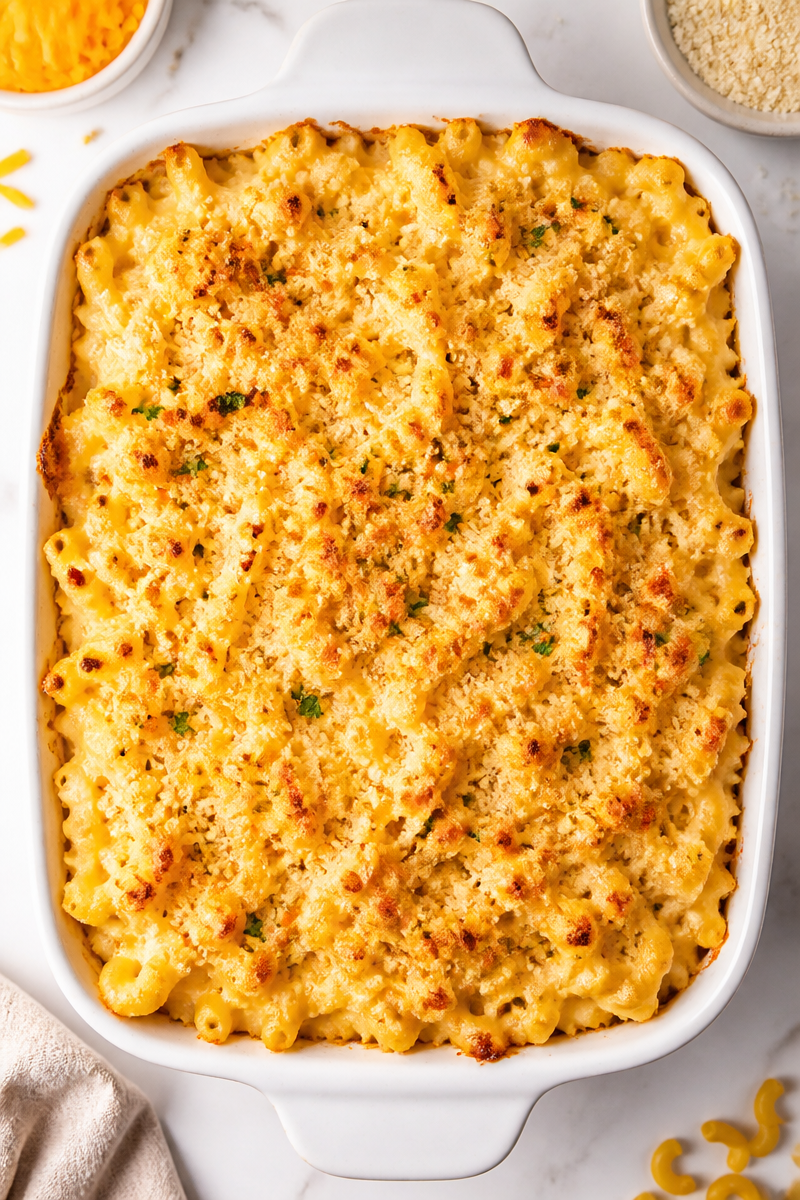 Creamy Homemade Macaroni and Cheese Casserole