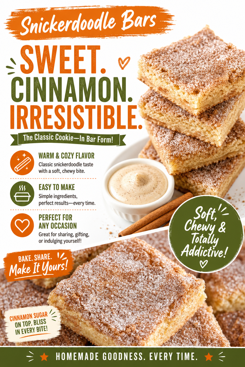 Snickerdoodle Bars in 20 Minutes Snickerdoodle Bars Snickerdoodle Bars in 20 Minutes