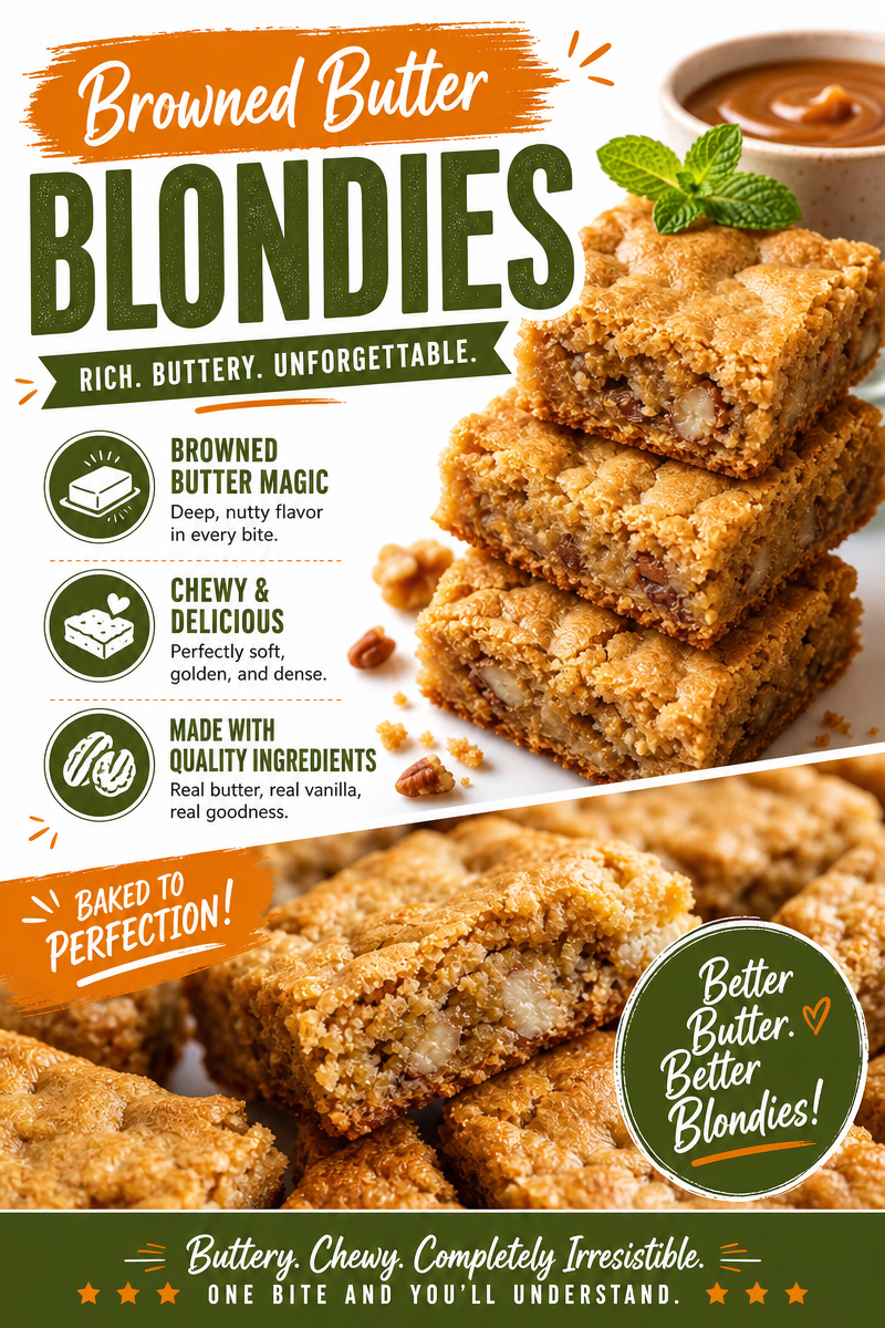 Browned Butter Blondies: Easy Gooey Bars Browned Butter Blondies Browned Butter Blondies: Easy Gooey Bars