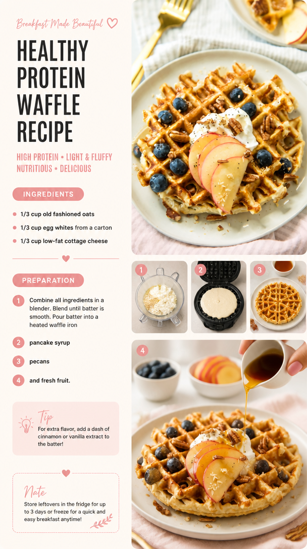 Healthy Protein Waffle Recipe