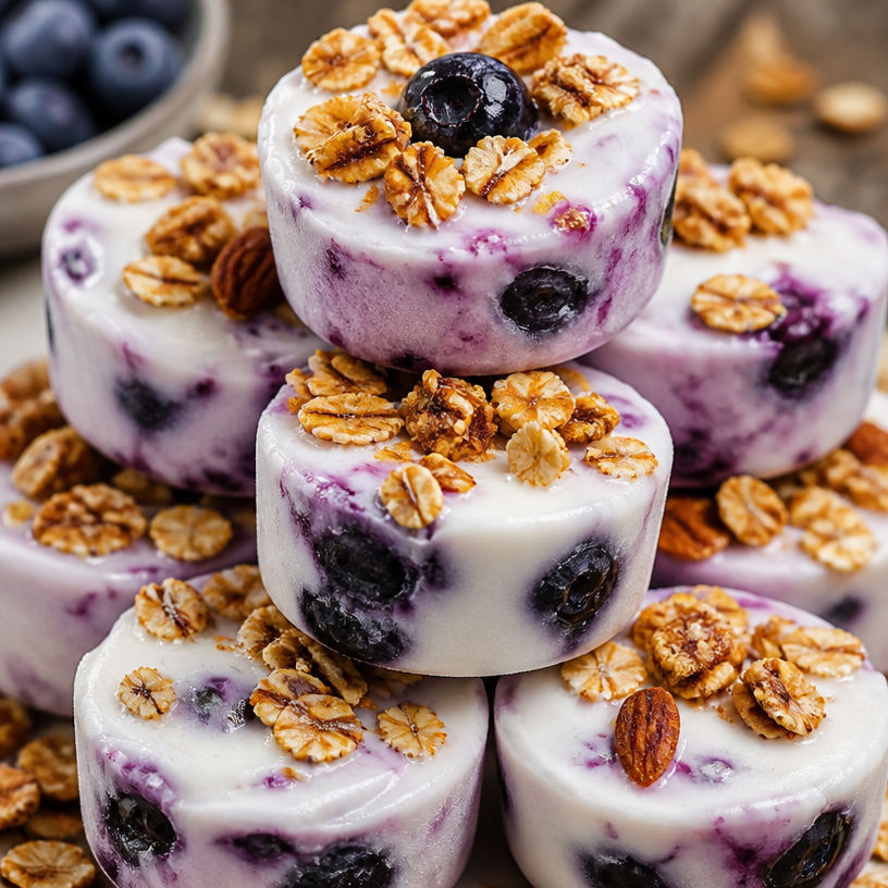 Blueberry Greek Yogurt Bites