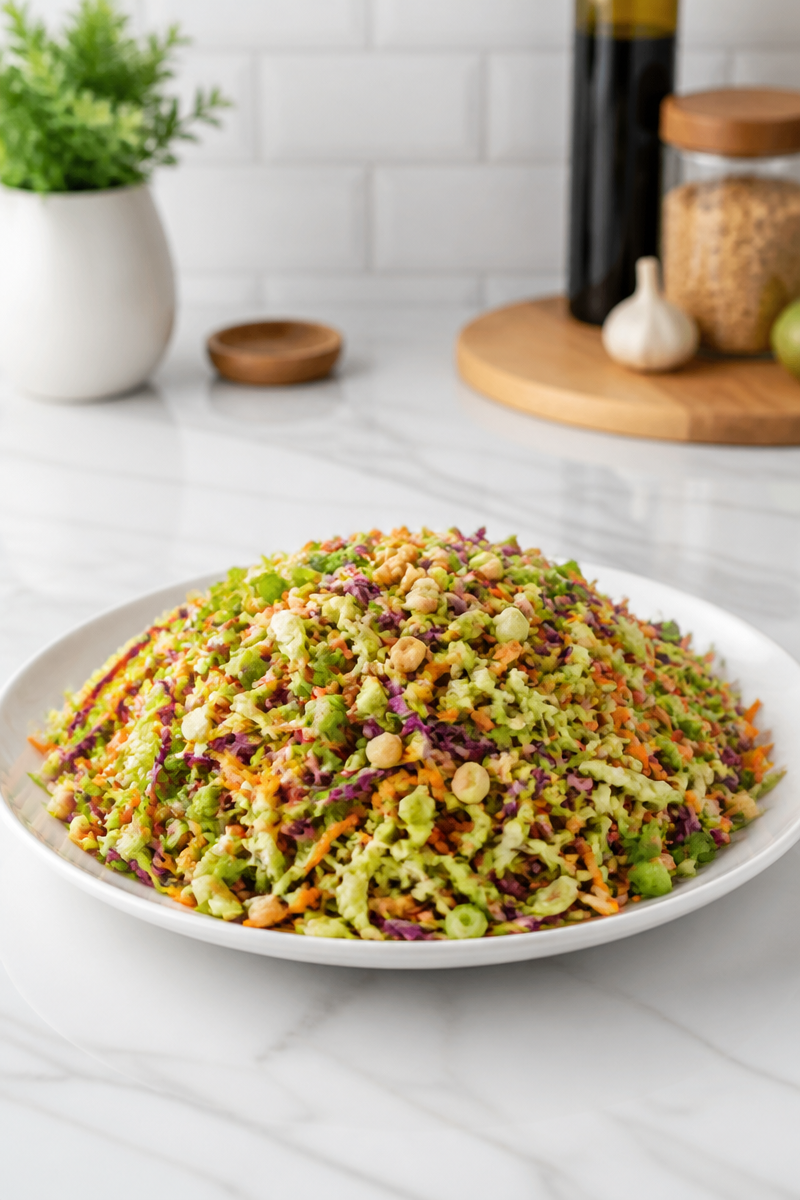 Crunchy Asian Cabbage Slaw with Peanut