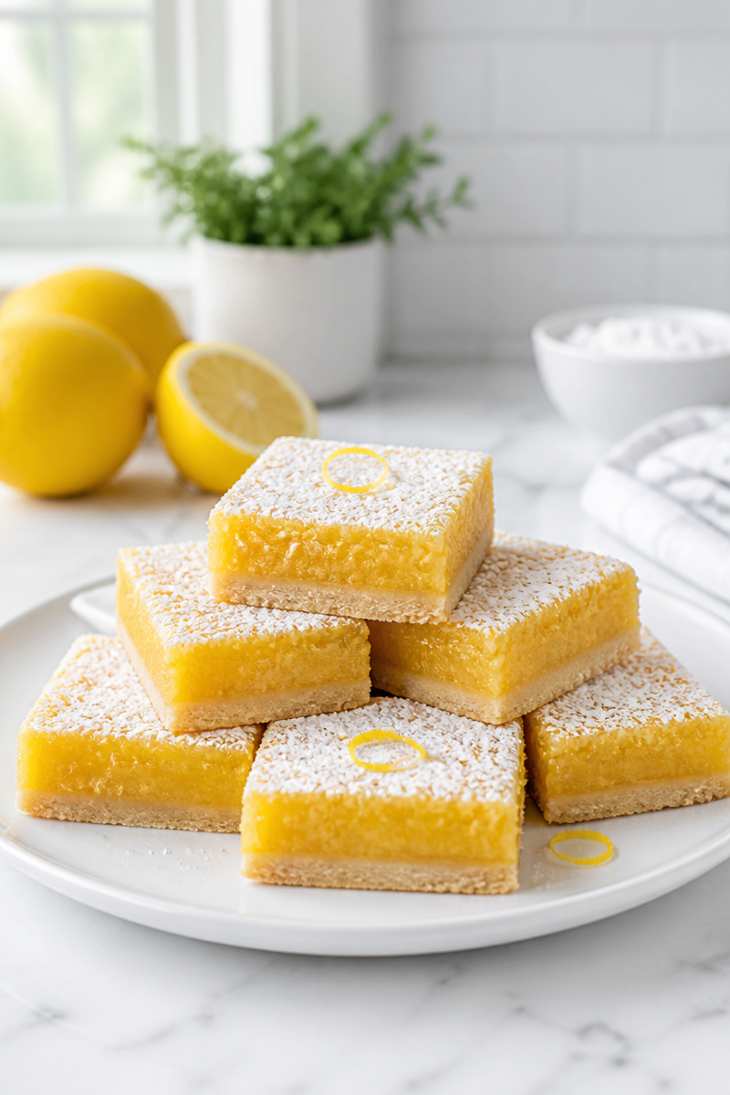 Classic Lemon Bar with Shortbread Crust
