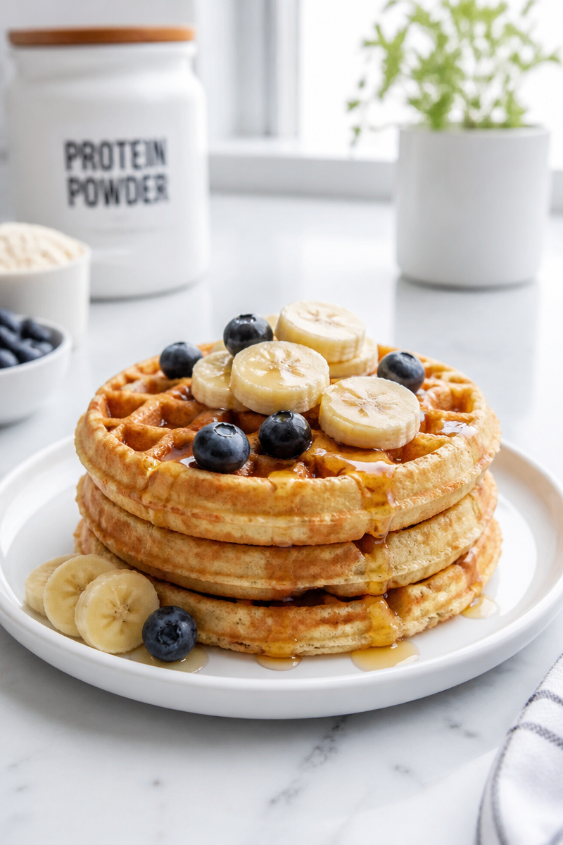 Fluffy High Protein Vanilla Waffle