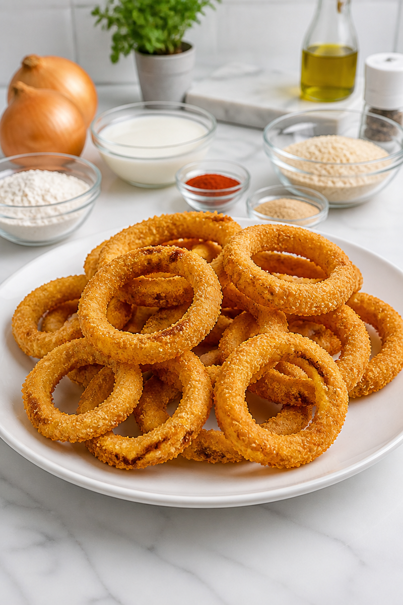 Crispy Air Fryer Breaded Onion Ring