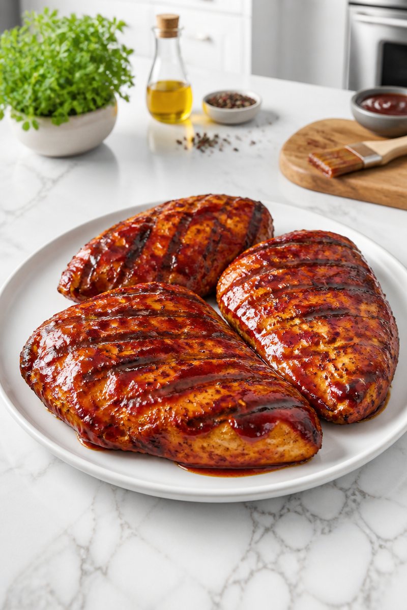 Juicy Grilled BBQ Chicken Breast