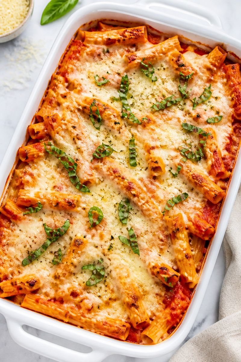 Classic Baked Ziti Pasta Casserole 6 Classic Baked Ziti Pasta Casserole