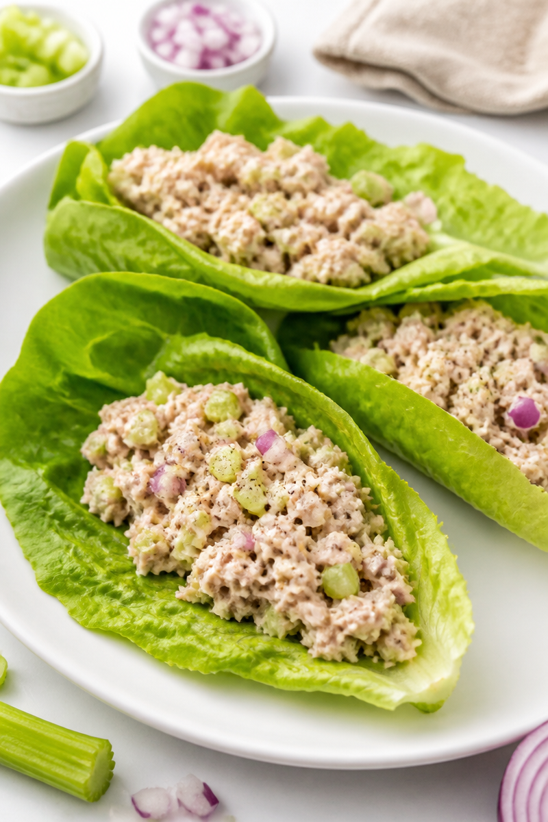 Classic Tuna Salad Lettuce Wrap