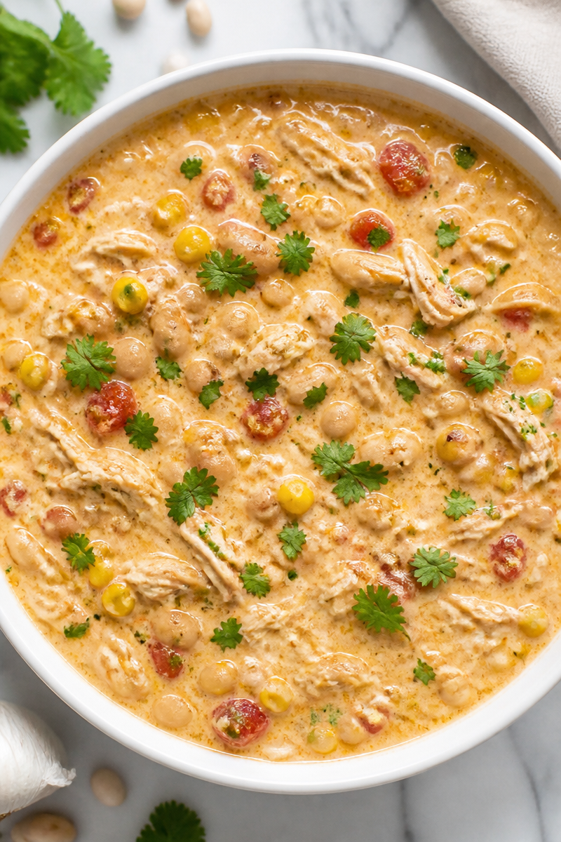 Slow Cooker Creamy White Chicken Chili 6 Slow Cooker Creamy White Chicken Chili