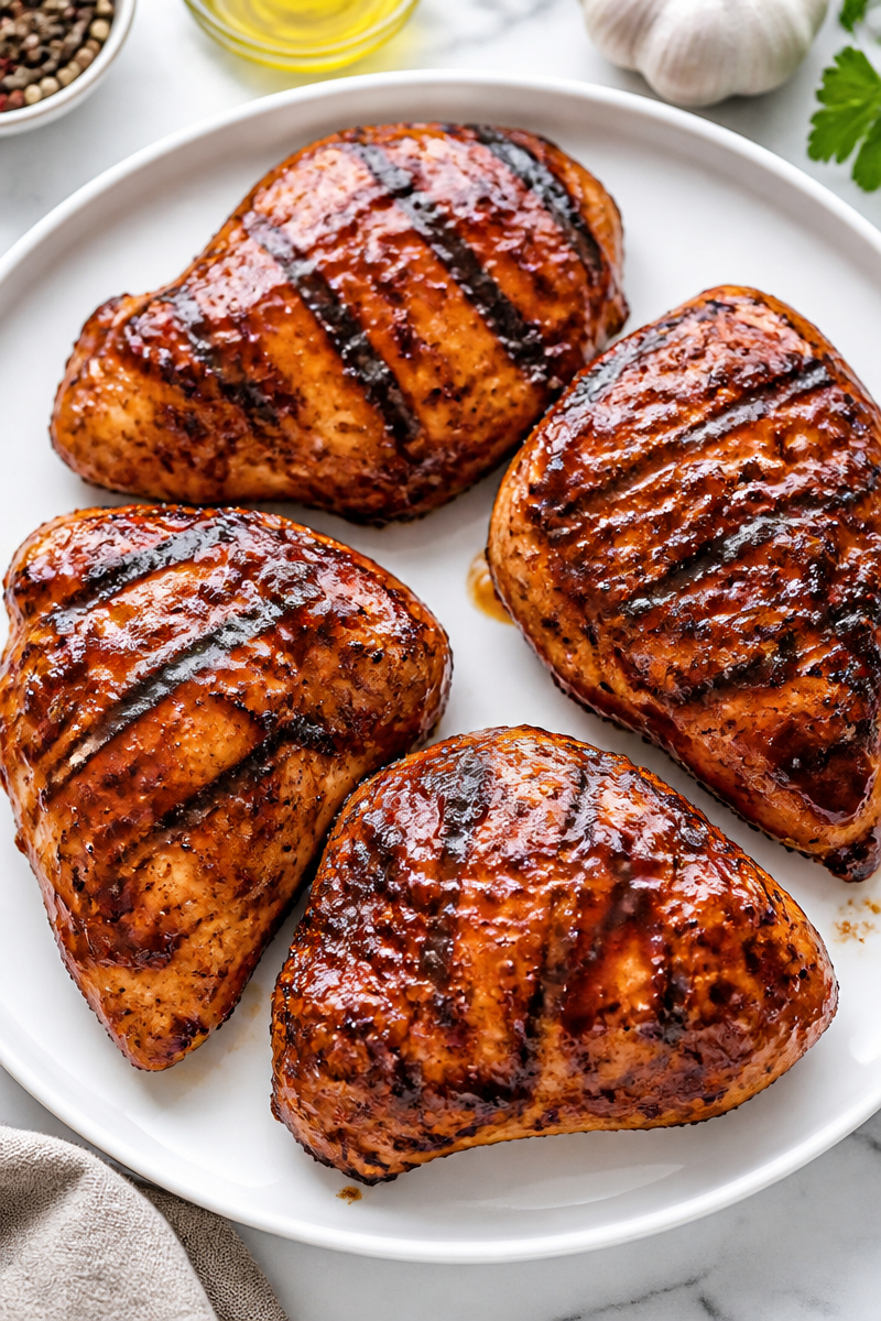 Juicy Grilled BBQ Chicken Breast