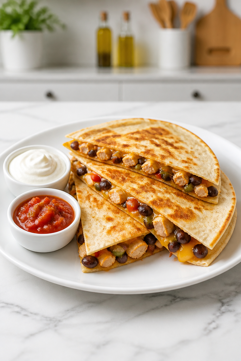 Easy Chicken Quesadilla with Black Bean 5 Easy Chicken Quesadilla with Black Bean